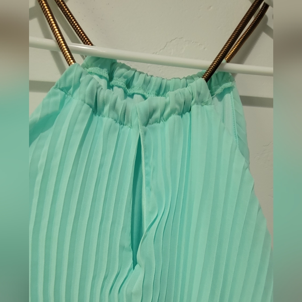 Aqua colored maxi dress - Picture 6 of 9